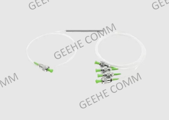 Acoplador óptico de acero de la fibra del WDM del tubo FBT 1310 1550nm 1×4