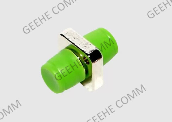 Adaptador con varios modos de funcionamiento FC-FC de la fibra óptica del color verde con el reborde rectangular