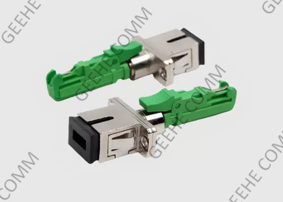 E2000/APC al adaptador a una cara híbrido del cable de fribra óptica E2000 de SC/UPC SM
