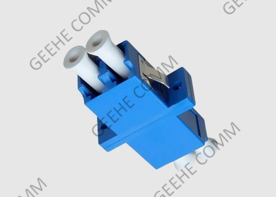 Duplex azul LC del solo modo del color al adaptador del cable de fribra óptica del LC con los rebordes