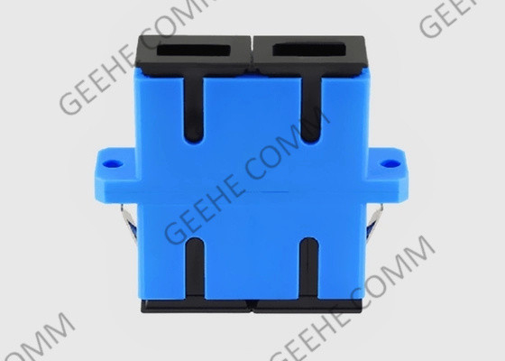 SC azul del color al acoplador con varios modos de funcionamiento del adaptador de la fibra óptica del SC con los rebordes