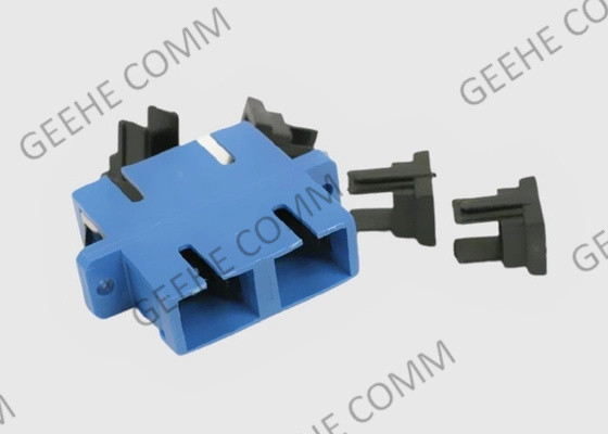 SC azul del color al acoplador con varios modos de funcionamiento del adaptador de la fibra óptica del SC con los rebordes