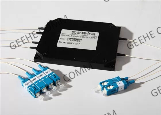 2×4 la fan hacia fuera 1480nm fundió el módulo del WDM de la fibra óptica