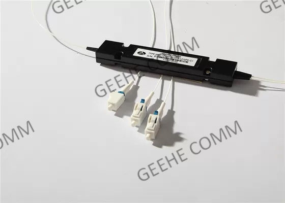 50/50 acoplador de la fibra del solo modo 1×2 155nm P.M.