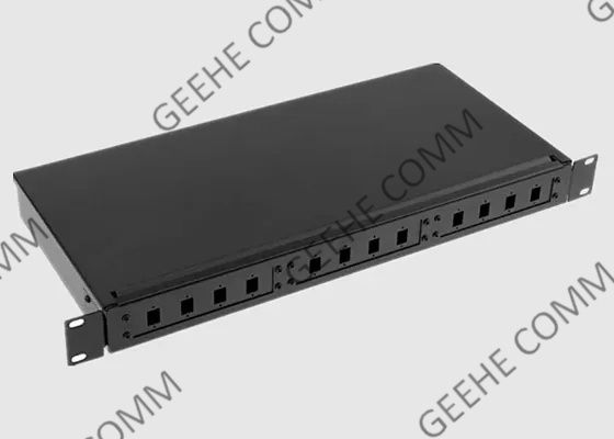 El panel de remiendo portuario de la fibra óptica del SC de la pulgada 1U 24 del soporte 19 de la pared