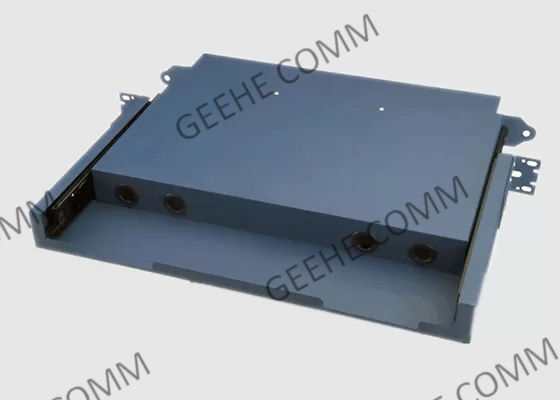 Los 24 paneles de remiendo de fibra portuarios del soporte de estante de la pulgada 1U de la bandeja 19 del empalme del LC