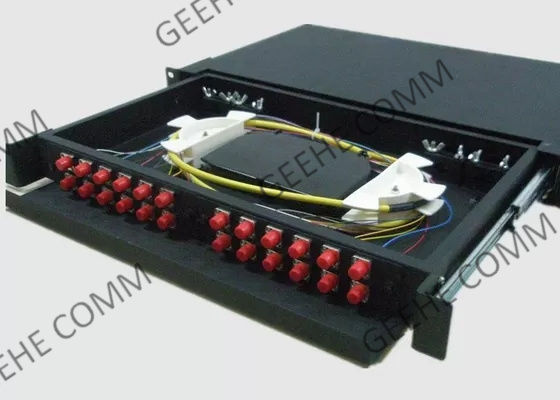 El panel de remiendo portuario de la fibra óptica del parte movible 2U 24 unimodal FC de la circona