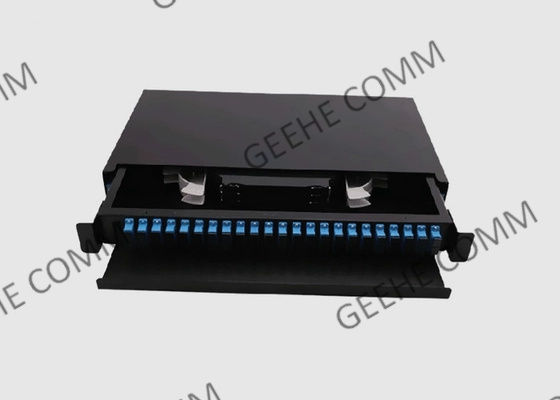 Los 24 paneles de remiendo portuarios del soporte de estante del adaptador del SC UPC 1U para Data Center