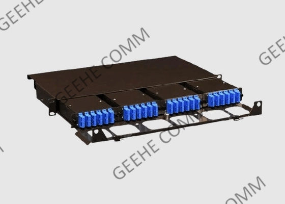 El panel de remiendo de la fibra óptica del SC UPC del soporte de estante 1U para FTTH