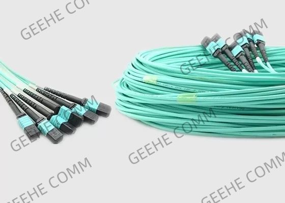 8 base con varios modos de funcionamiento 100G OM4 10m MPO al cable de la fibra de MPO