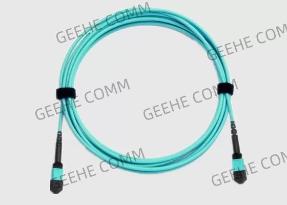 Varón de 12 bases al cable femenino de la fibra de LSZH OM3 MPO
