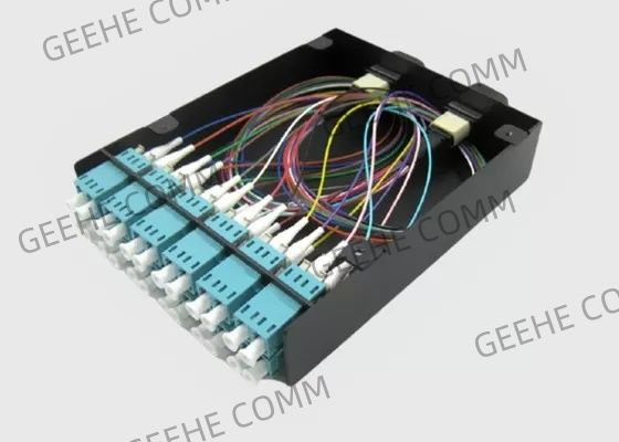 El desbloqueo de la fibra de MTP/MPO telegrafía el casete a dos caras del intercambio de la fibra óptica 12×LC