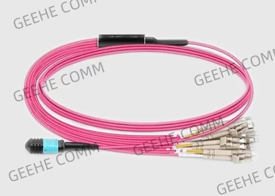 Hembra de MPO cable de fribra óptica unimodal masculino de MPO al 9/125 para la red