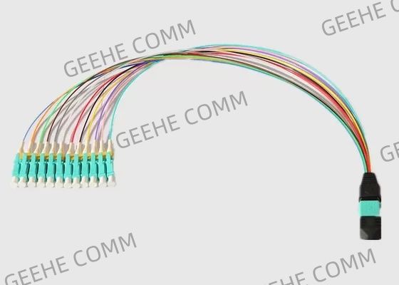 El modo multi 12 quita el corazón 0.9m m MPO al cable del desbloqueo del LC