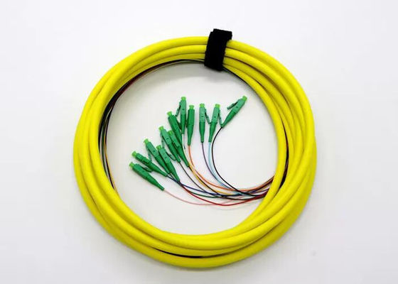 12 coleta estándar de la fibra óptica del soporte OS2 LC APC 9/125μm
