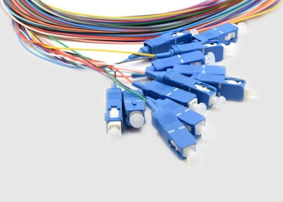 Coletas multi al aire libre de la fibra óptica del SC de la fibra el 1m de la base 12