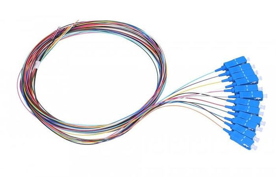Coletas multi al aire libre de la fibra óptica del SC de la fibra el 1m de la base 12