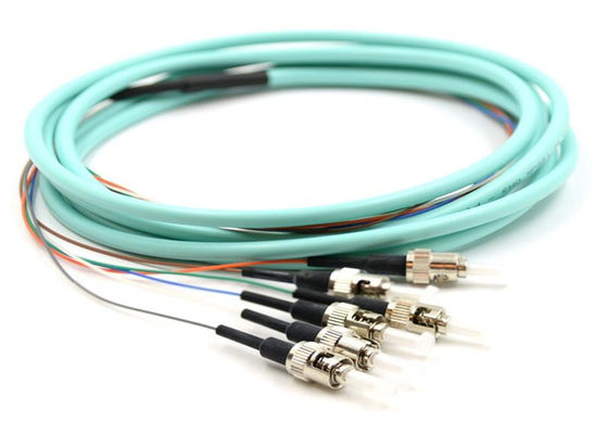 Modo 9/125um 3M Fiber Optic Pigtail del ST UPC de 6 corazones solo