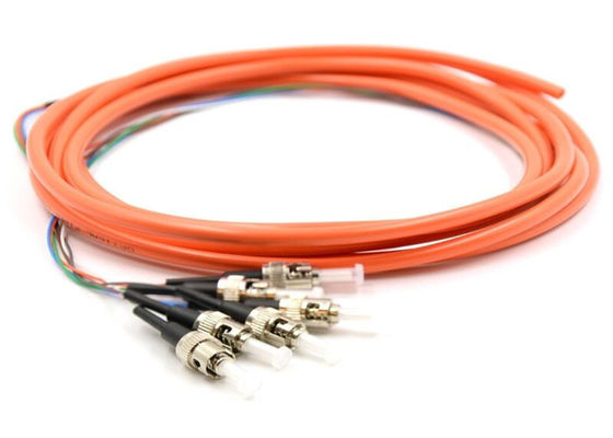 Modo 9/125um 3M Fiber Optic Pigtail del ST UPC de 6 corazones solo