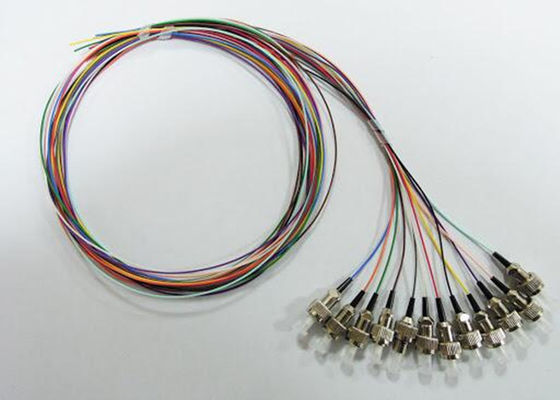 12 el color de la fibra 12 aviva hacia fuera la coleta de FC los 2M Single Mode Fiber