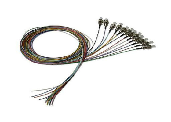 12 el color de la fibra 12 aviva hacia fuera la coleta de FC los 2M Single Mode Fiber