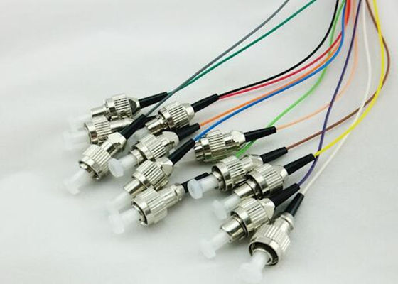 12 el color de la fibra 12 aviva hacia fuera la coleta de FC los 2M Single Mode Fiber