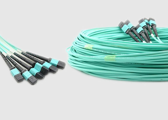 8 base con varios modos de funcionamiento 100G OM4 10m MPO al cable de la fibra de MPO