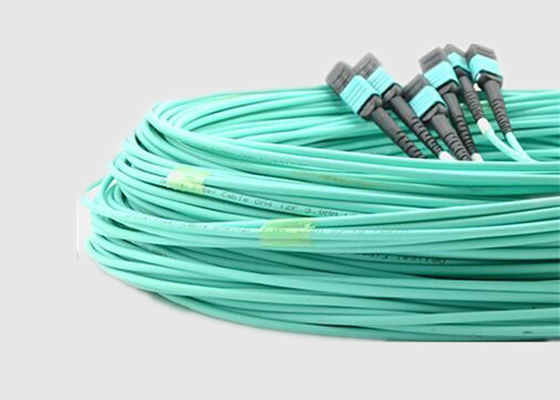8 base con varios modos de funcionamiento 100G OM4 10m MPO al cable de la fibra de MPO