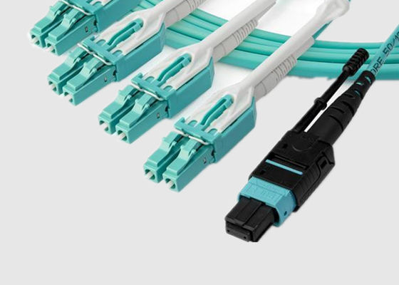 MPO a 4 x 4 cable de la fibra del duplex MPO del LC 16F 100G 400G