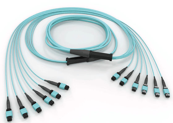 Cable de la fibra de la canalización vertical OFNR 2.0m m el 1m MPO del solo modo