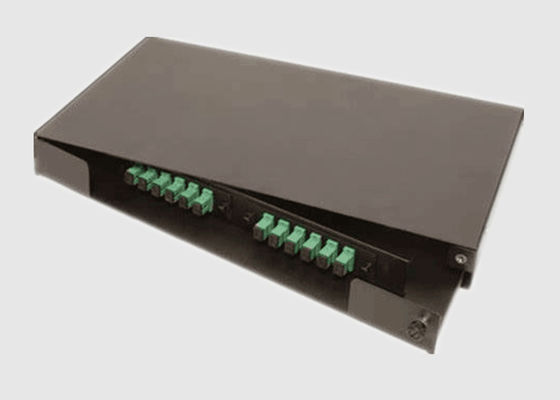 El panel de remiendo portuario de la fibra óptica del SC de la pulgada 1U 24 del soporte 19 de la pared