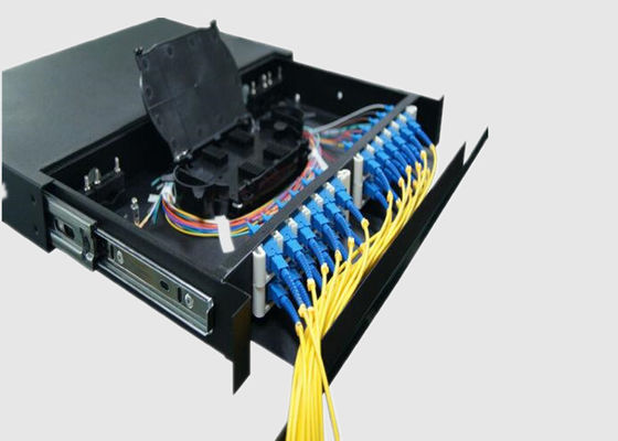 12 el panel de remiendo de fibra óptica portuario de SC/UPC LC/UPC