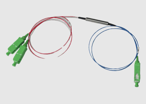 3 aislador de la fibra óptica de los puertos 980nm 850nm 1x2 para la red