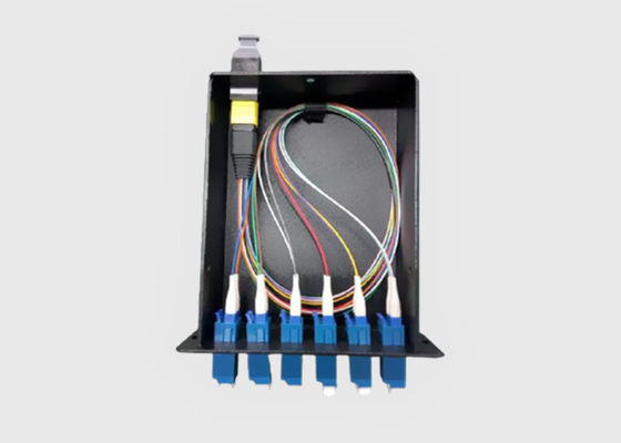 La fibra 12 instaló previamente 6 el casete a dos caras del cable del desbloqueo de la fibra de los adaptadores MTP/MPO del LC
