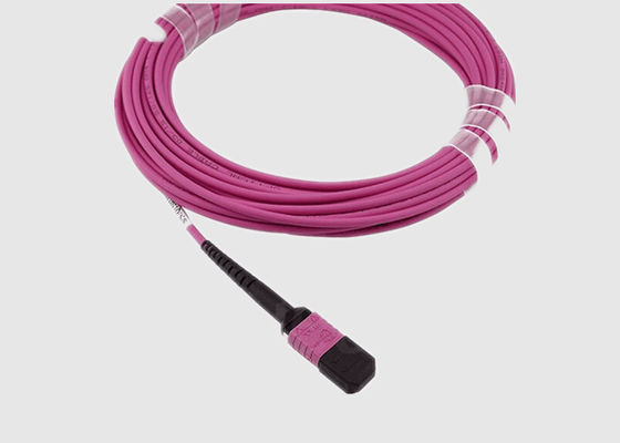 Hembra de MPO cable de fribra óptica unimodal masculino de MPO al 9/125 para la red
