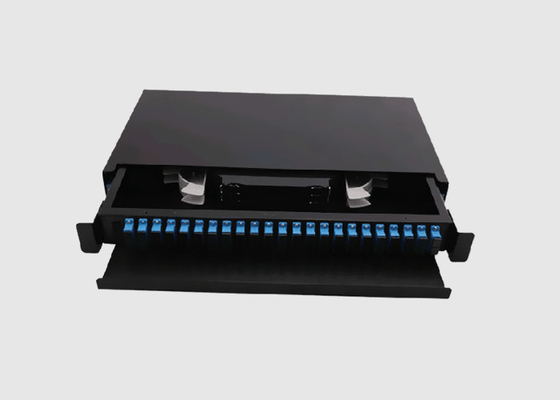 Los 24 paneles de remiendo portuarios del soporte de estante del adaptador del SC UPC 1U para Data Center