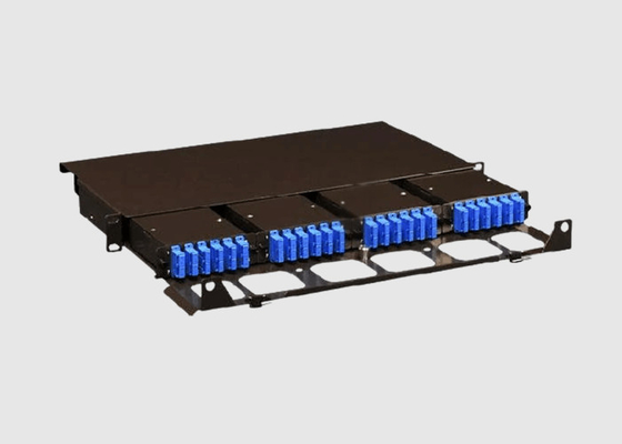El panel de remiendo de la fibra óptica del SC UPC del soporte de estante 1U para FTTH