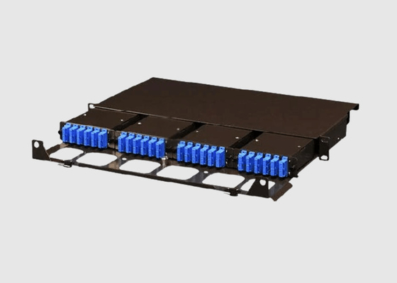 El panel de remiendo de la fibra óptica del SC UPC del soporte de estante 1U para FTTH