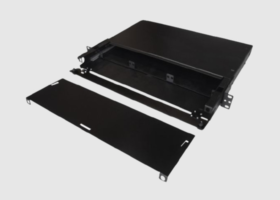 Remiendo de la fibra del adaptador de la salida 1U 3 de la diapositiva y el panel del empalme