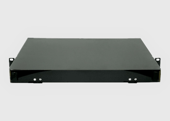 el panel de remiendo de fibra del soporte de estante de 1U HD con el panel de MPO/del casete o del adaptador de MTP