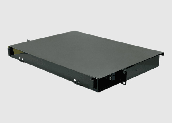 el panel de remiendo de fibra del soporte de estante de 1U HD con el panel de MPO/del casete o del adaptador de MTP